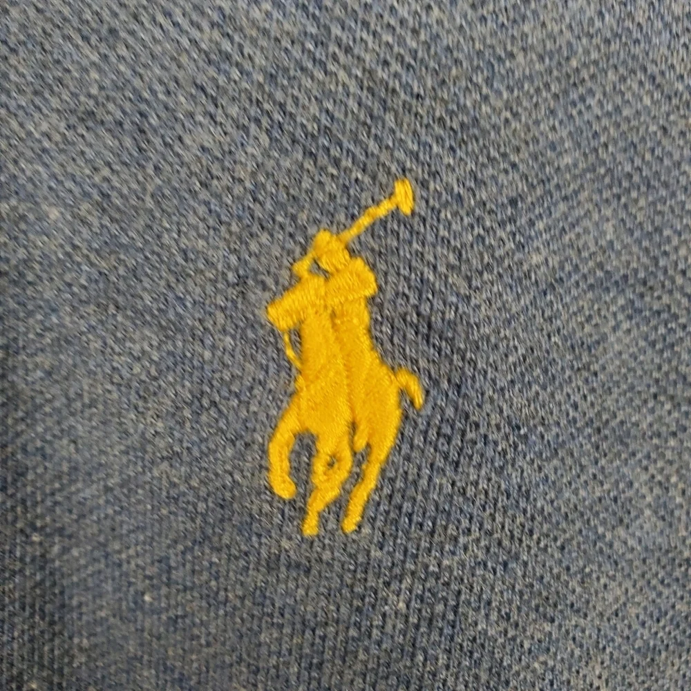 Polo by Ralph Lauren Men's 2XLT Blue Polo Shirt. Long Sleeve. #0156